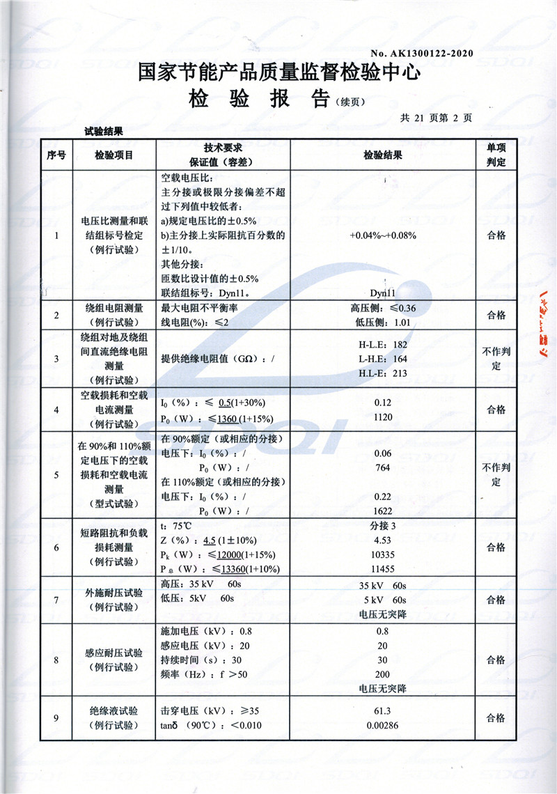 高低压试验报告-S11-1250城中城中城中油浸式变压器-2.jpg